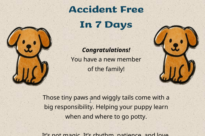 7-day potty training plan